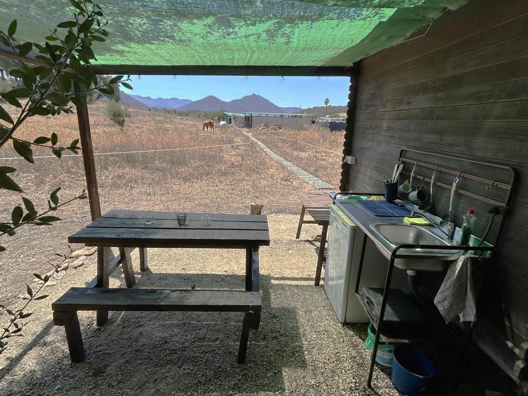 Cabana Rustica En Un Rancho Con Caballos, Prado Del Rey, Andalucia Exteriér fotografie