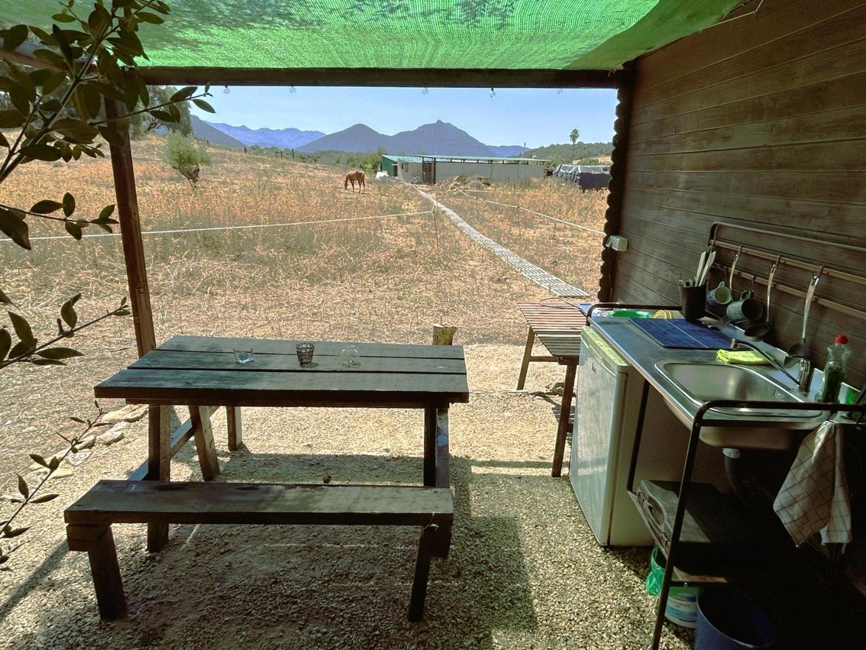 Cabana Rustica En Un Rancho Con Caballos, Prado Del Rey, Andalucia Exteriér fotografie